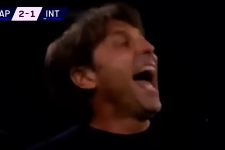 Antonio Conte risponde a Lautaro - Frame YouTube - Retesei.com